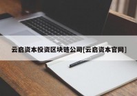 云启资本投资区块链公司[云启资本官网]