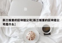 新三板里的区块链公司[新三板里的区块链公司是什么]